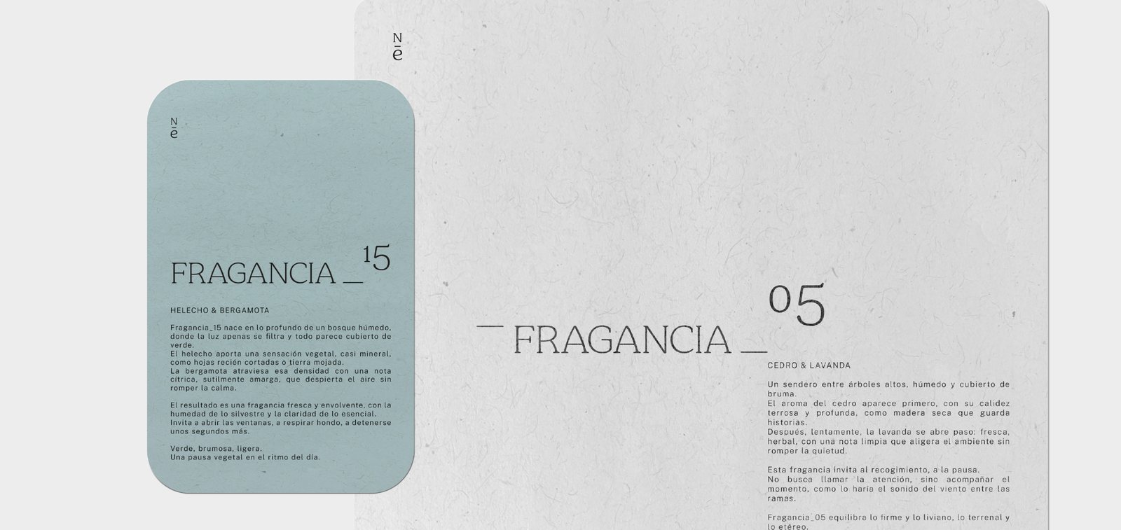 Sachets y tarjetas